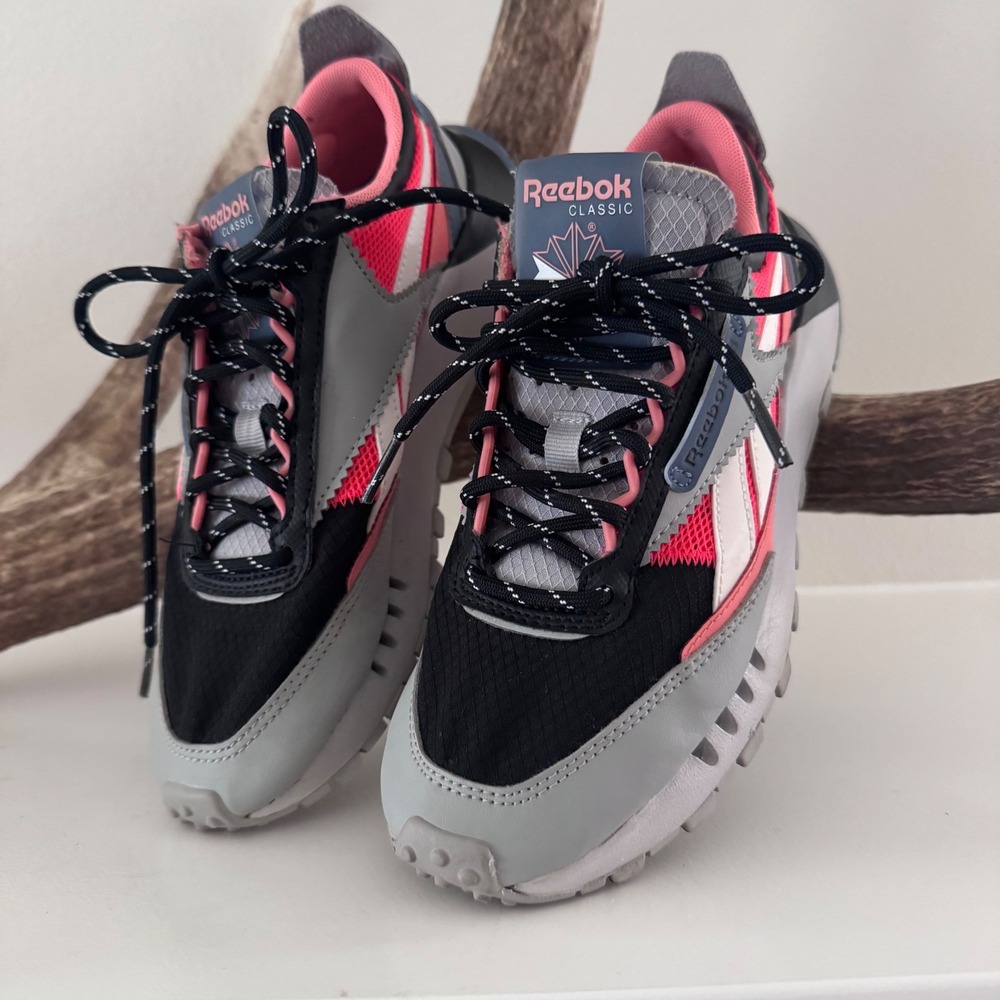 Reebok Classic Legacy AZ Grey Black Coral Pink Sneakers GZ3858 Womens 6